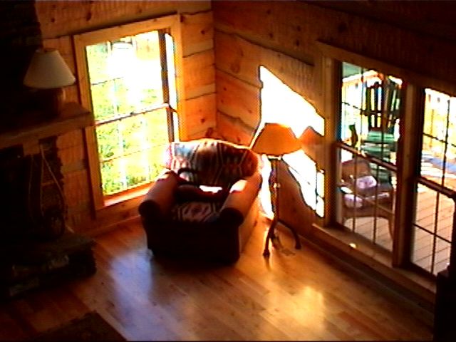 living room from loft}